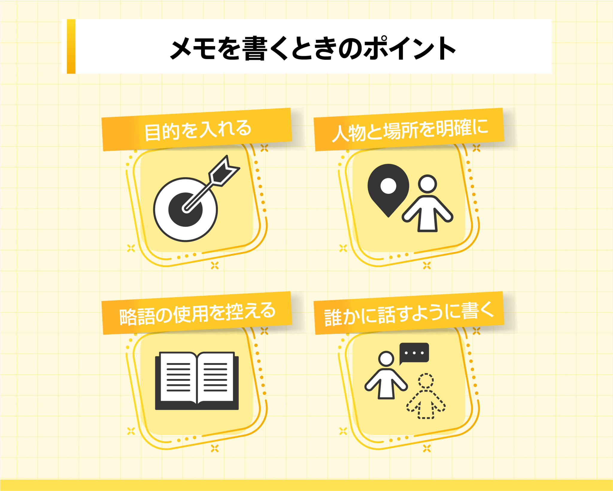 メモを書くときのポイント