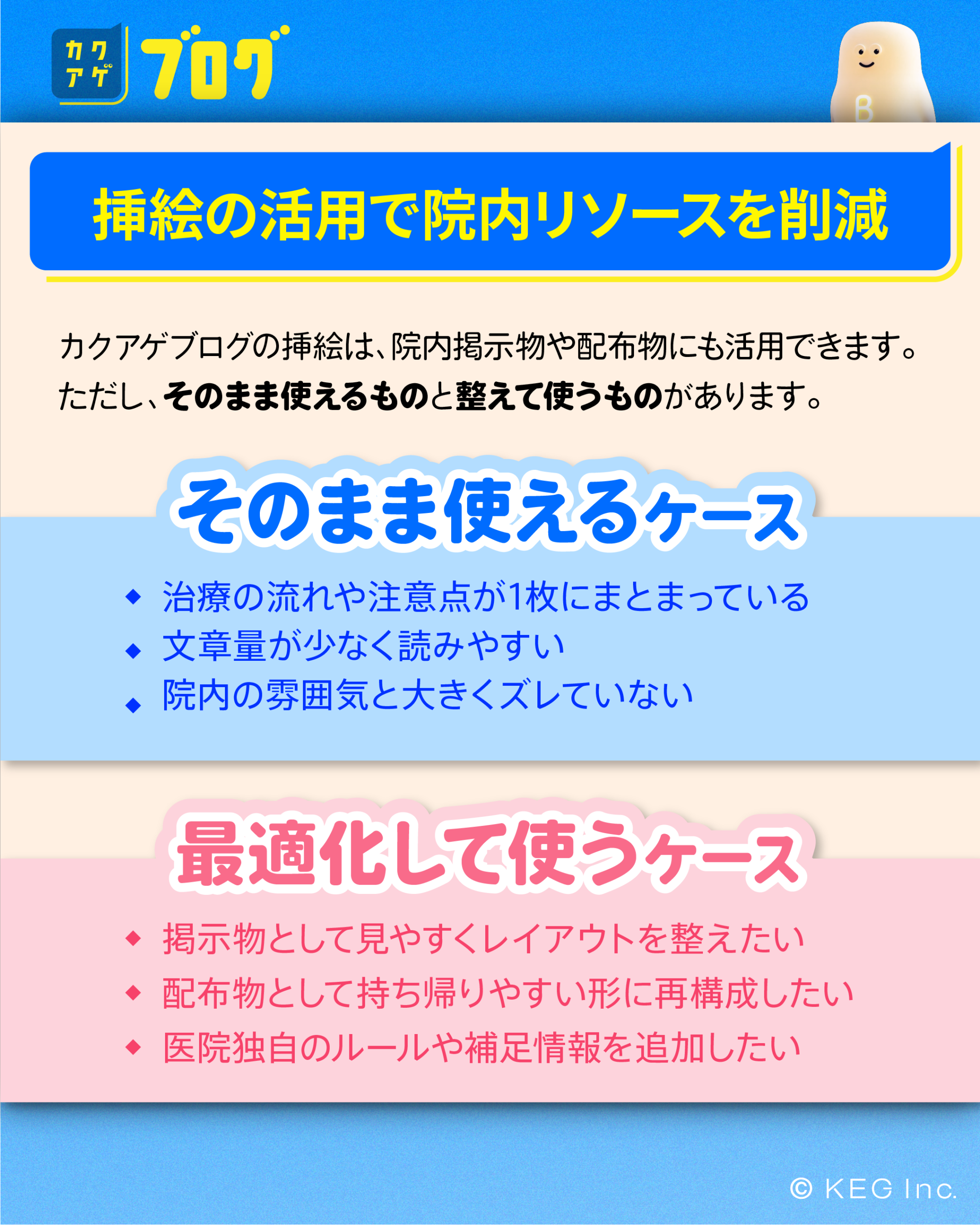 挿絵を“活用”することで院内リソースは減らせる